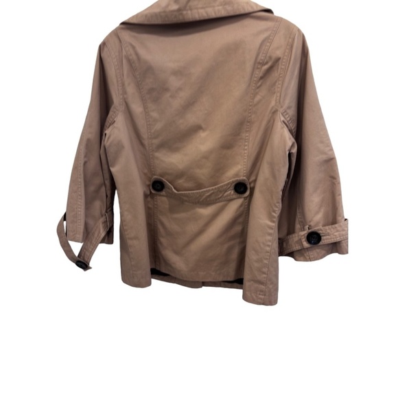 Merona  XXLarge Jacket Tan Short Swing Button Fully Lined Back NWT - Picture 2 of 3